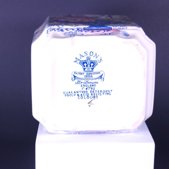 Masons Ironstone Vintage Tea Caddy Floral Design - Picture 4 of 4